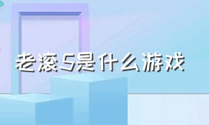 老滚5是什么游戏（老滚5是什么游戏的俗称）