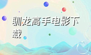 驯龙高手电影下载（驯龙高手电影完整版链接）