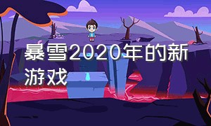 暴雪2020年的新游戏