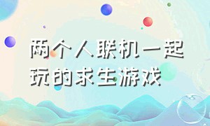 两个人联机一起玩的求生游戏（能5个人一起玩的联机游戏）