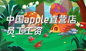 中国apple直营店员工工资