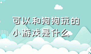 可以和狗狗玩的小游戏是什么