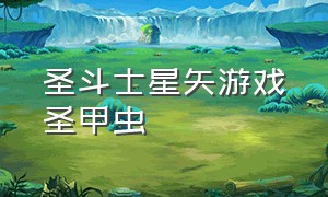 圣斗士星矢游戏圣甲虫