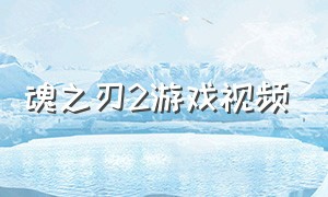 魂之刃2游戏视频（魂之刃2官方正版预约）