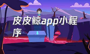 皮皮鲸app小程序