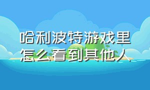 哈利波特游戏里怎么看到其他人（哈利波特游戏中怎么找到赫敏）