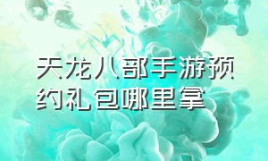 天龙八部手游预约礼包哪里拿（天龙八部手游变态版无限元宝）