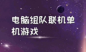 电脑组队联机单机游戏（电脑组队联机单机游戏）