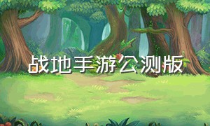 战地手游公测版（战地手游正版最新免费）