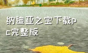 纳迪亚之宝下载pc完整版