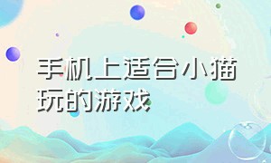 手机上适合小猫玩的游戏