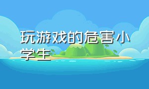 玩游戏的危害小学生