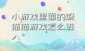 小游戏里面的躲猫猫游戏怎么进入