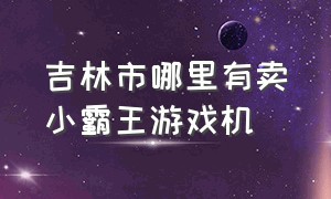 吉林市哪里有卖小霸王游戏机