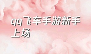 qq飞车手游新手上场