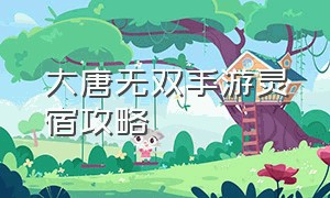 大唐无双手游灵宿攻略（大唐无双手游灵宿后期属性选择）