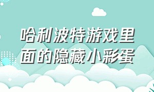 哈利波特游戏里面的隐藏小彩蛋