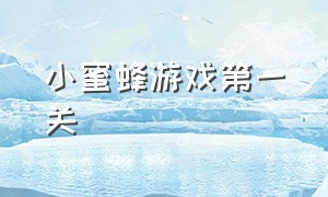 小蜜蜂游戏第一关（游戏小蜜蜂攻略）