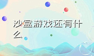 沙盒游戏还有什么（为什么沙盒游戏这么受欢迎）