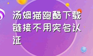 汤姆猫跑酷下载链接不用实名认证（汤姆猫跑酷免费进入不需要下载）