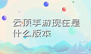 云顶手游现在是什么版本