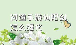 问道手游仙阳剑怎么强化