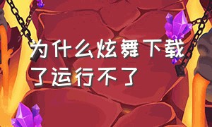 为什么炫舞下载了运行不了