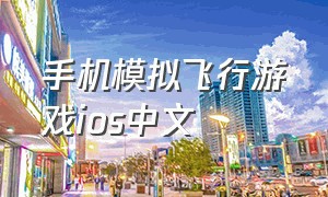 手机模拟飞行游戏ios中文