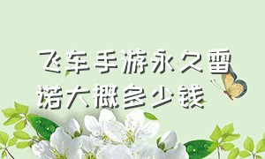 飞车手游永久雷诺大概多少钱