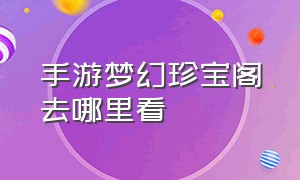 手游梦幻珍宝阁去哪里看