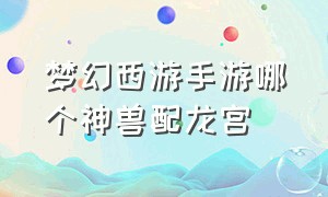 梦幻西游手游哪个神兽配龙宫