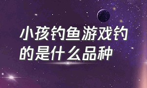 小孩钓鱼游戏钓的是什么品种