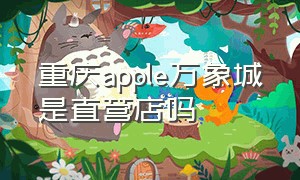 重庆apple万象城是直营店吗
