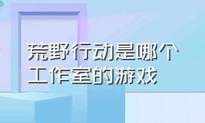 荒野行动是哪个工作室的游戏