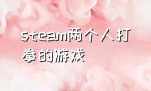 steam两个人打拳的游戏