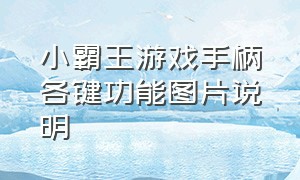 小霸王游戏手柄各键功能图片说明