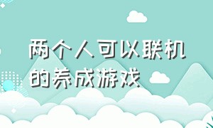 两个人可以联机的养成游戏