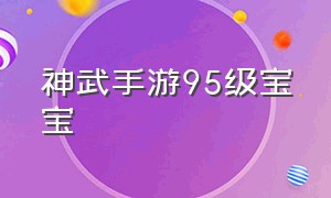 神武手游95级宝宝