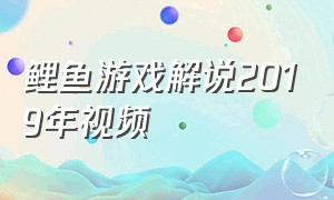 鲤鱼游戏解说2019年视频