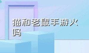 猫和老鼠手游火吗（猫和老鼠手游果盘游戏）