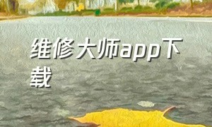 维修大师app下载