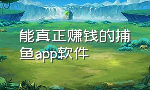 能真正赚钱的捕鱼app软件