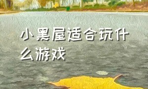 小黑屋适合玩什么游戏（小黑屋适合玩什么游戏软件）