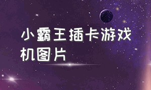 小霸王插卡游戏机图片