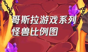 哥斯拉游戏系列怪兽比例图