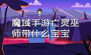 魔域手游亡灵巫师带什么宝宝