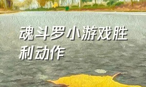 魂斗罗小游戏胜利动作