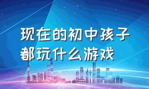 现在的初中孩子都玩什么游戏