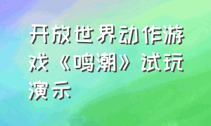 开放世界动作游戏《鸣潮》试玩演示