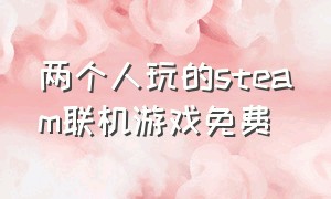 两个人玩的steam联机游戏免费